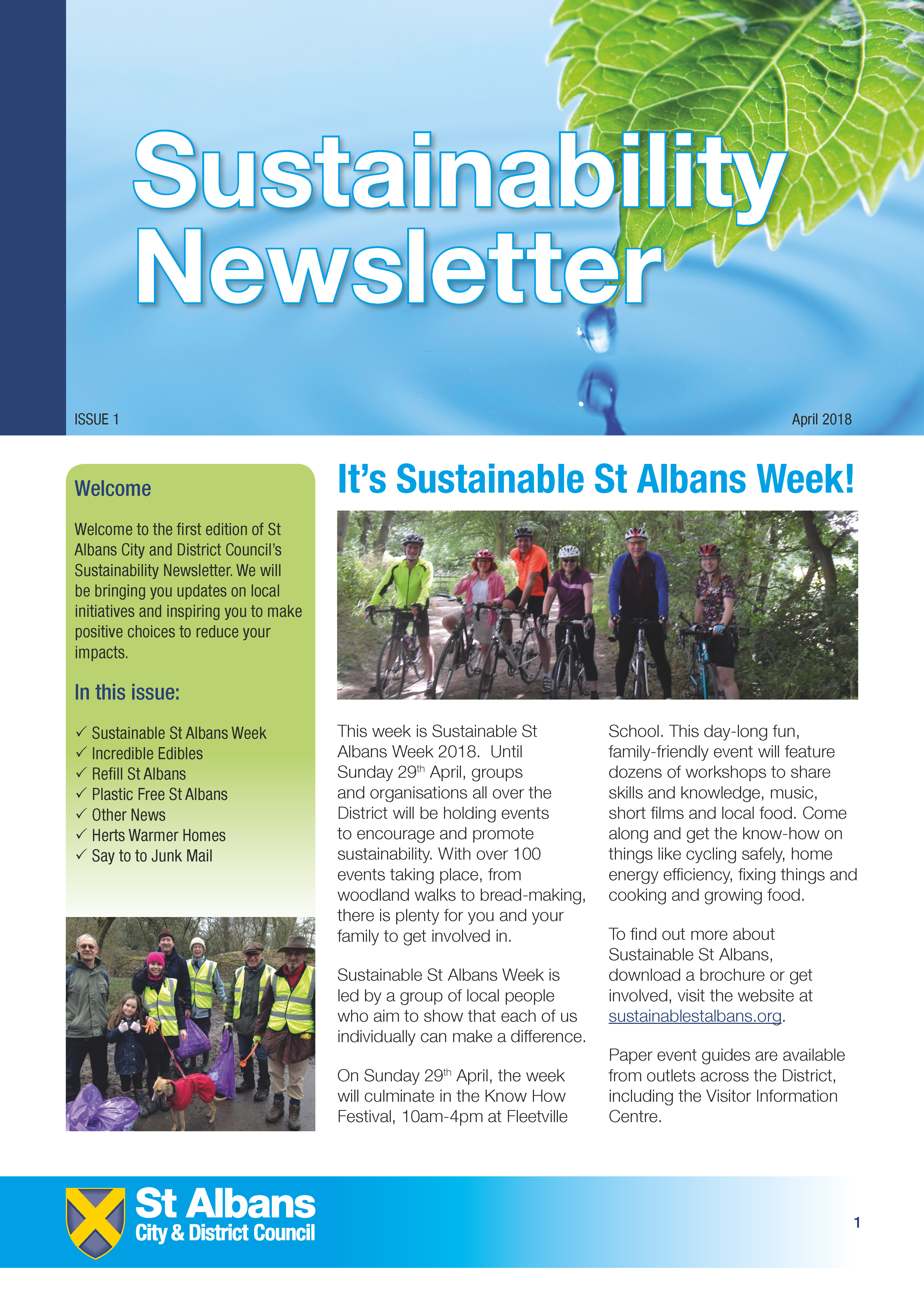 Sustainability News - Issue 1