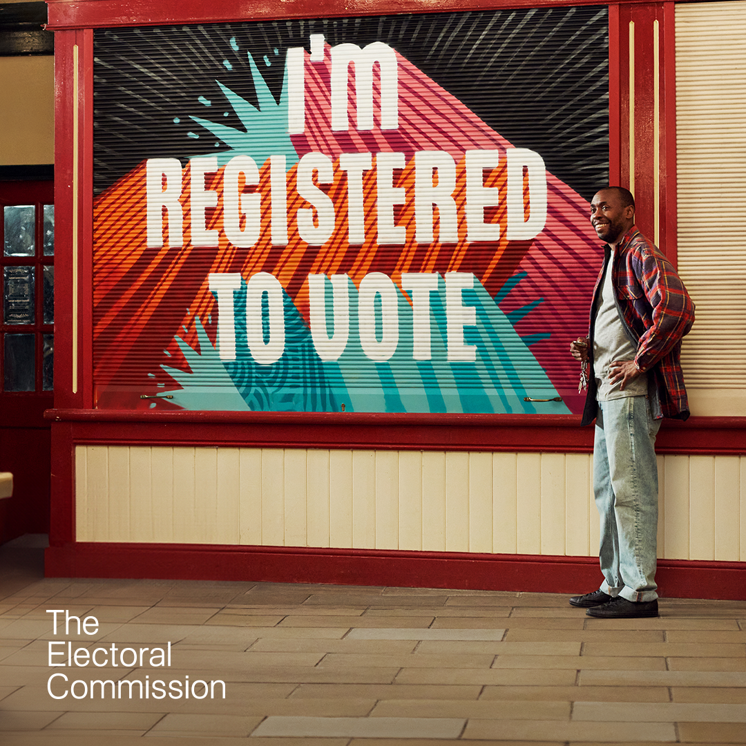 Register To Vote campaign poster