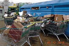 The flytip at Morrisons in December last year