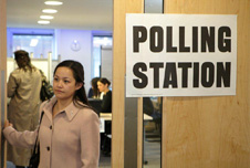 Polling station - credit Elec Comm