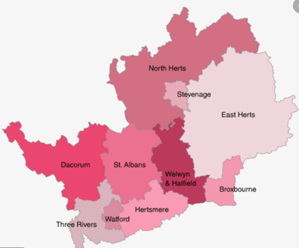 Herts district councils