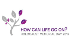  Stylized branch with text How can life go on? Holocaust Memorial Day 2017