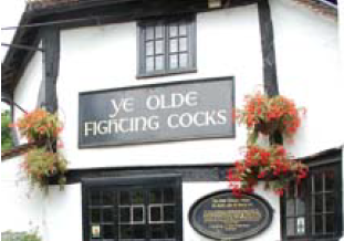 Ye olde fighting cocks pub