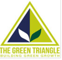 Green triangle logo - building green growth 