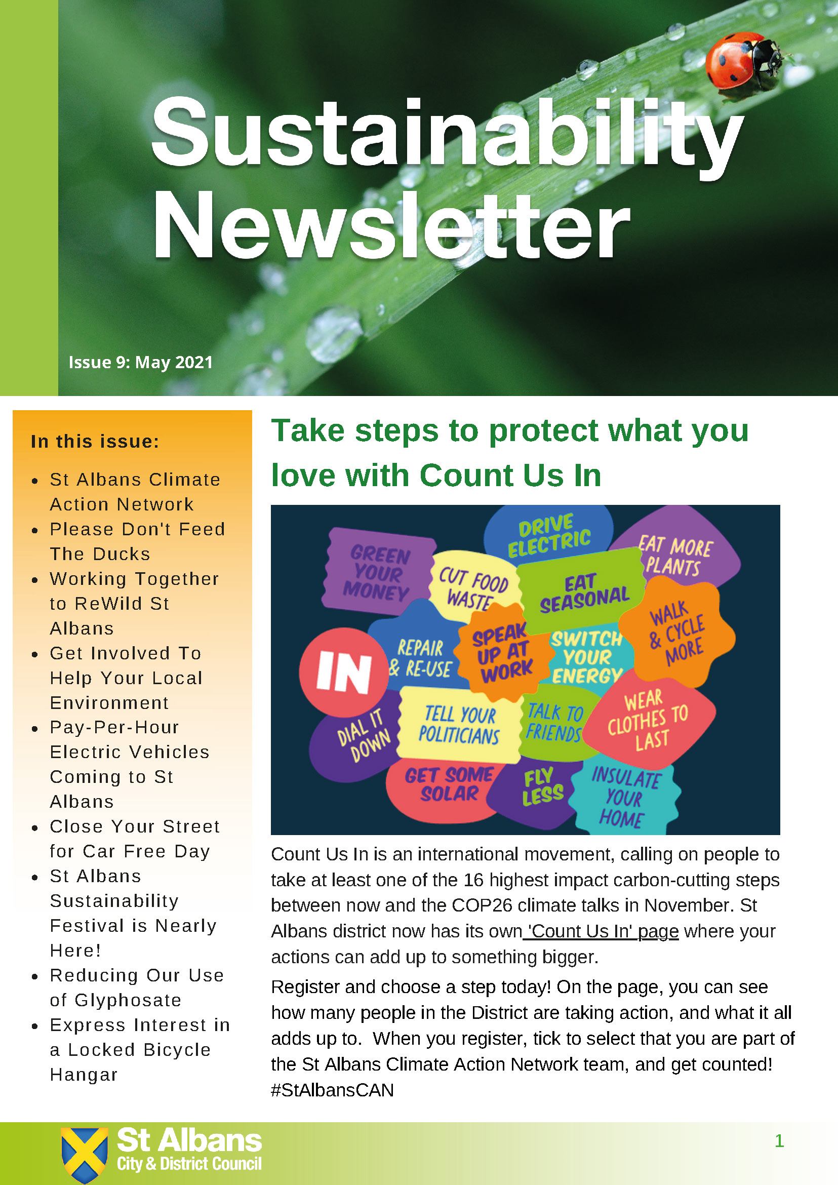 Sustainability News - Issue 9