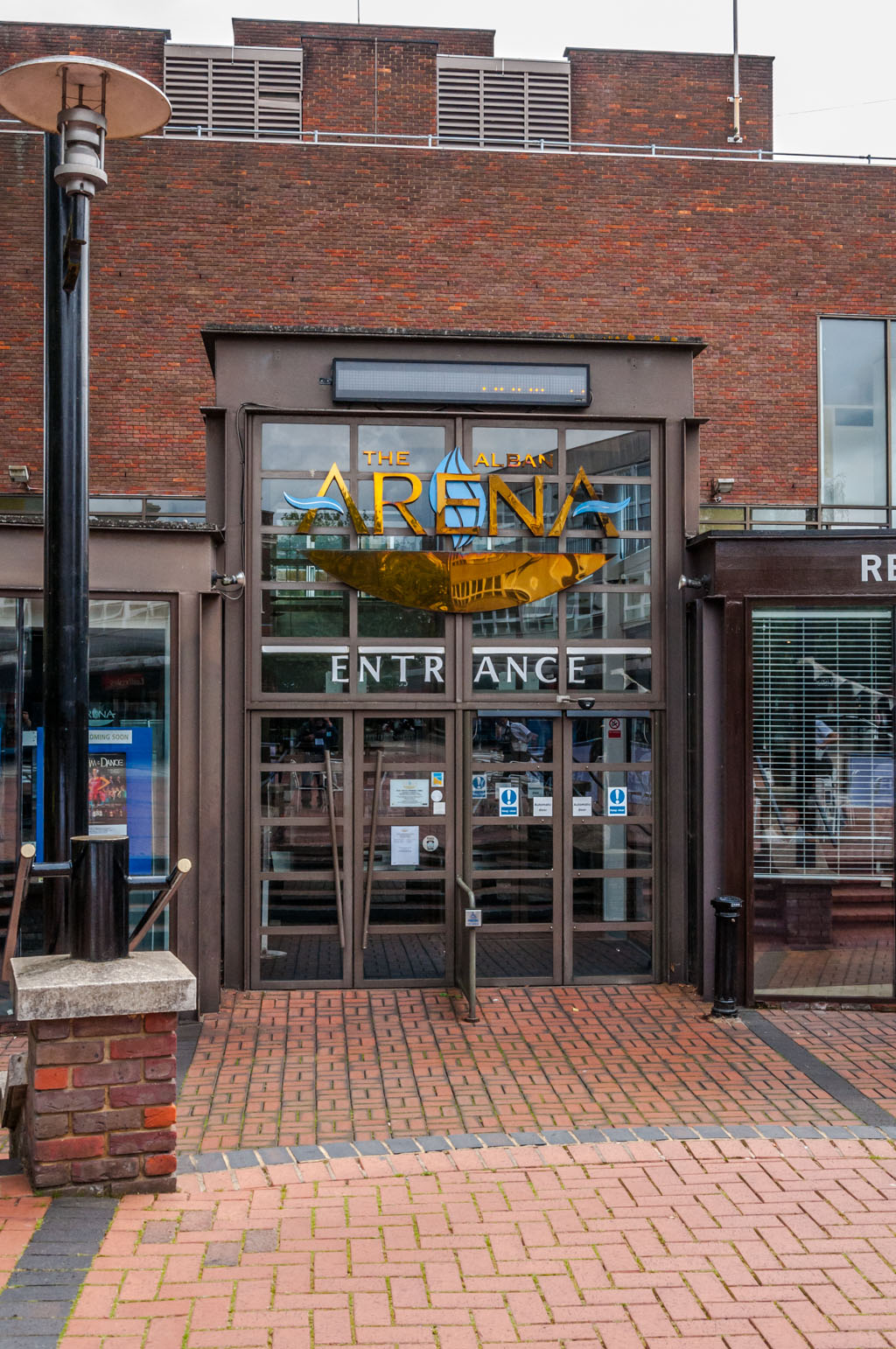 Alban Arena front entrance