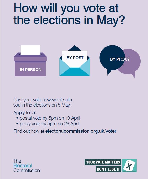 Voting information poster