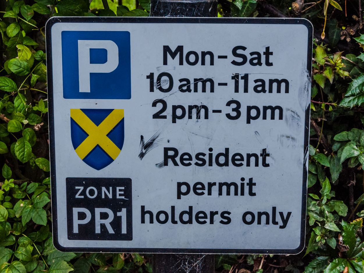 Parking sign