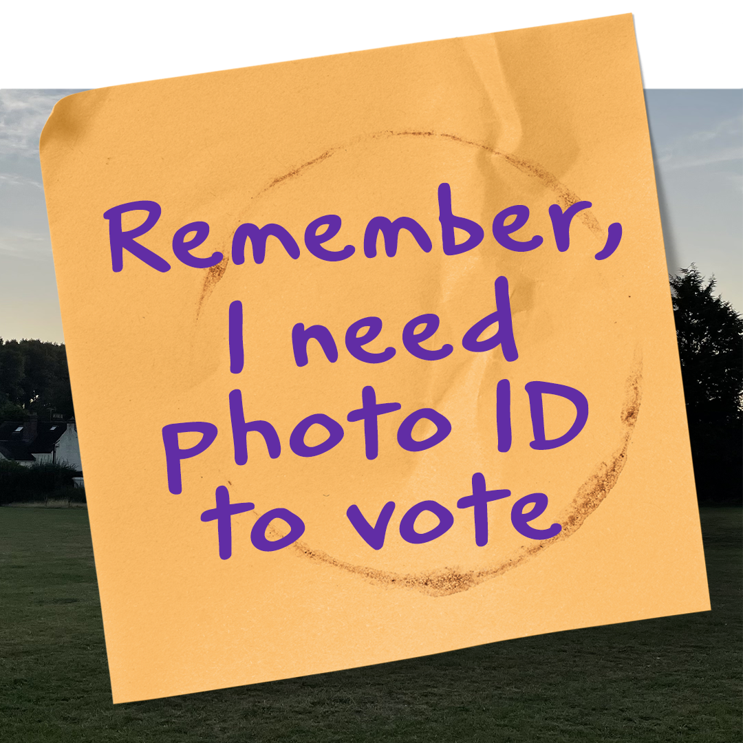 Poster on photo ID for voting