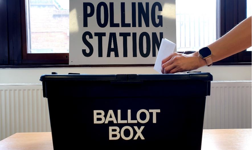 Photo of a ballot box