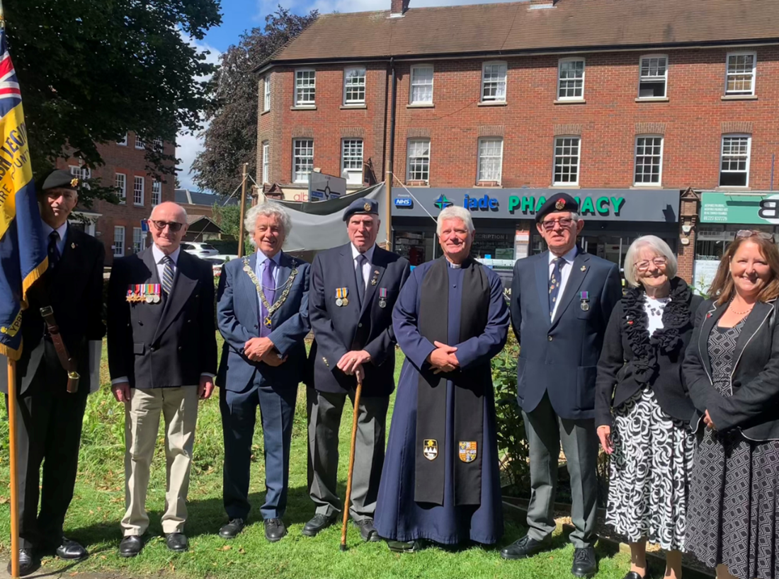 The Mayor (3rd from left) at the Burma Star Association Memorial dedication