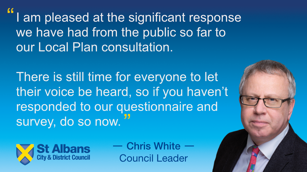Quote on the Local Plan by Council Leader Chris White