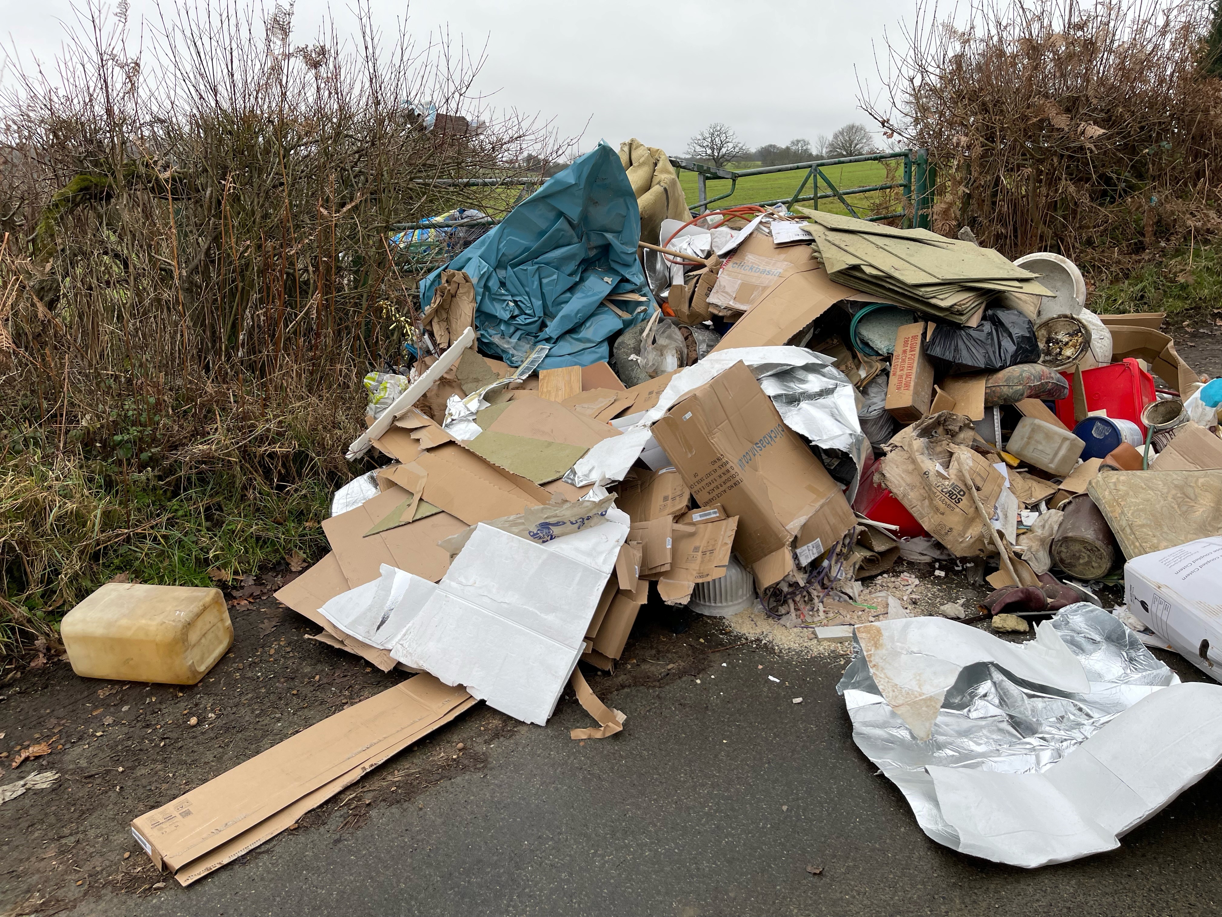 Coleman Green Lane fly-tip