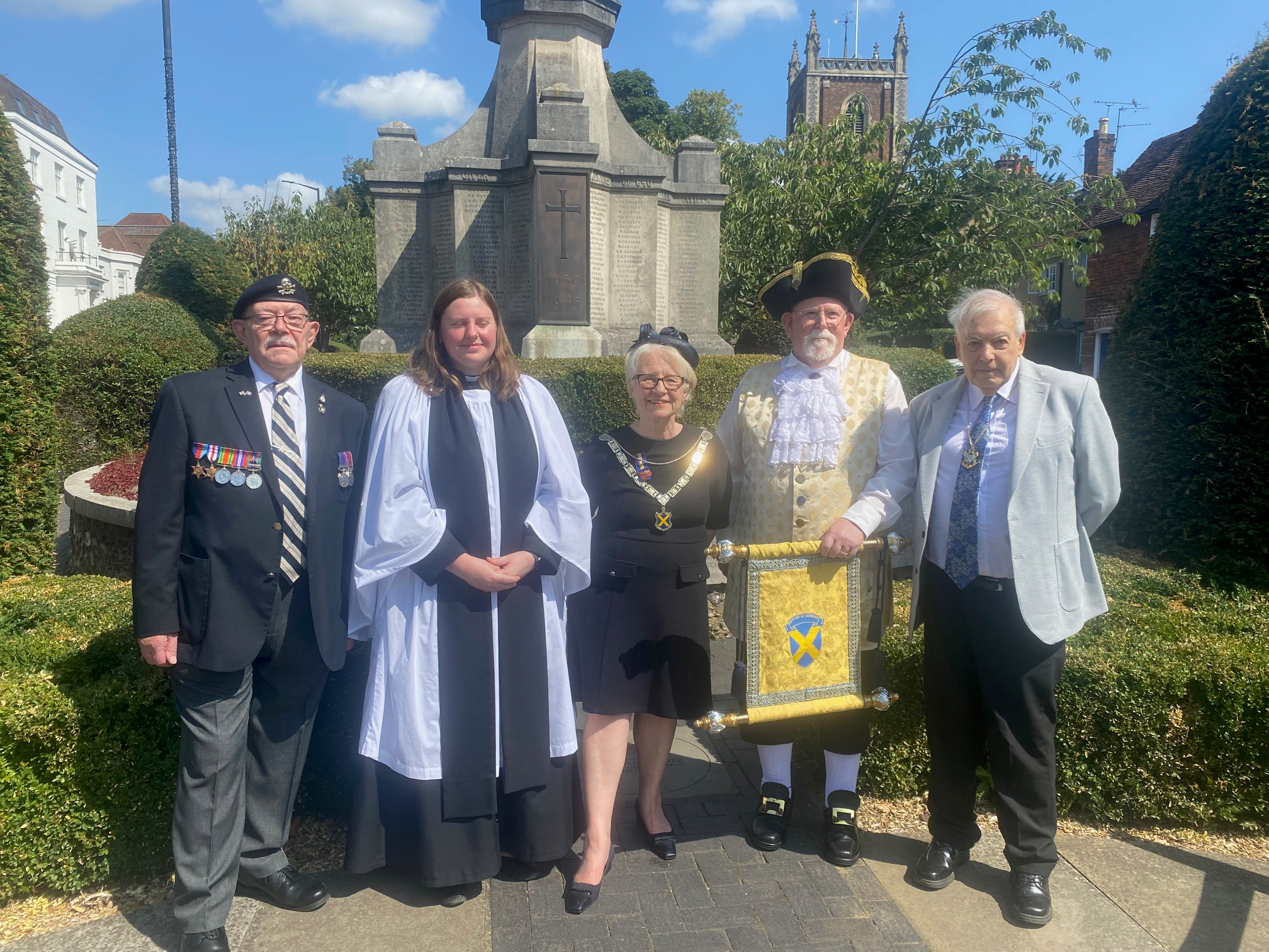VJ Day 80 service at St Albans war memorial