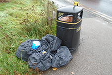 Fly tip at Camp Road