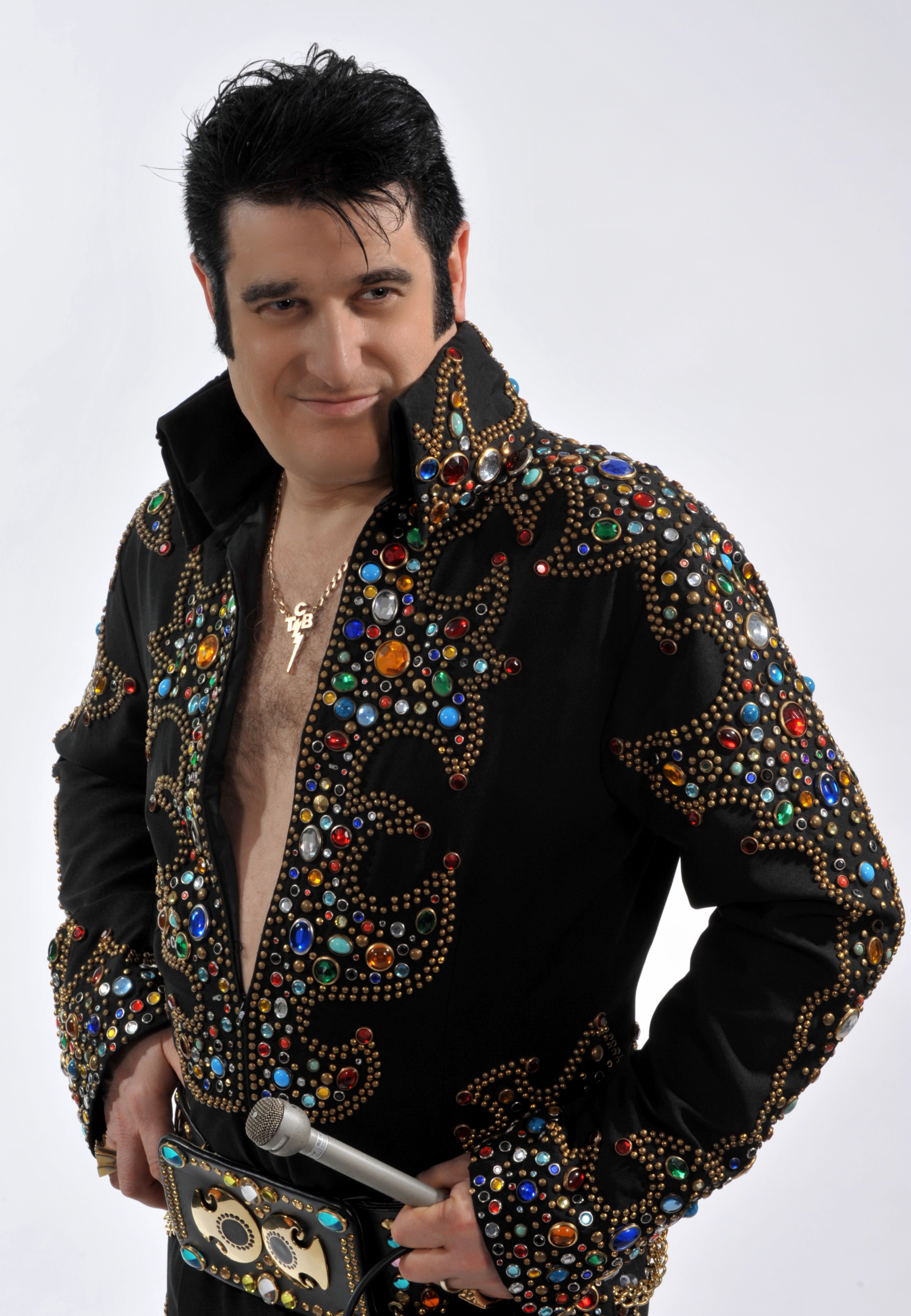 Elvis impersonator Martyn Lopes-Dias