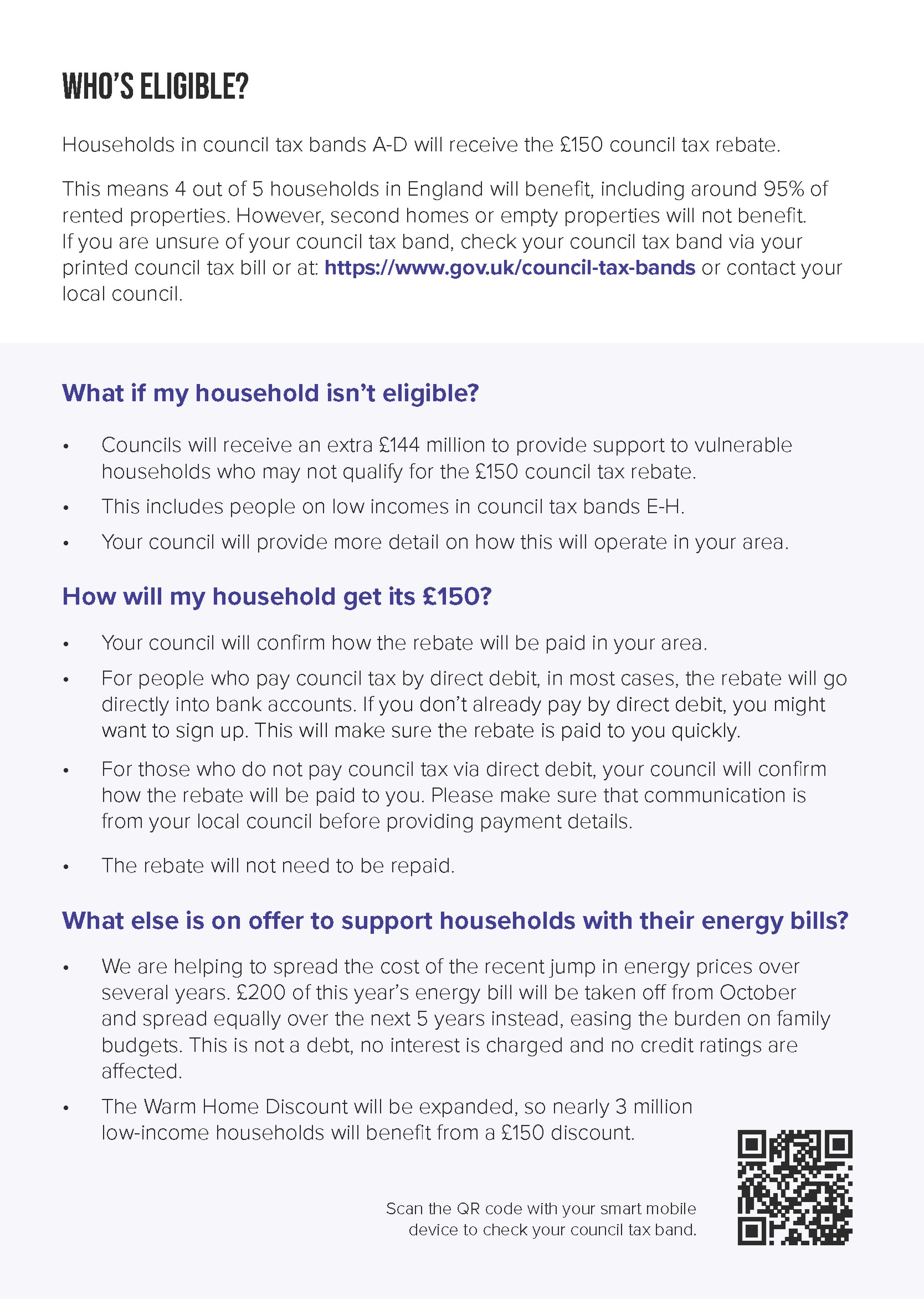 Government Council Tax rebate - Who’s eligible?