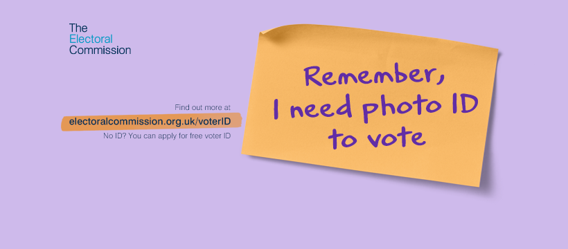 Electoral Commission: Remember, I need photo ID to vote