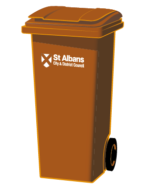 An image of the brown waste bin