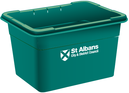 An image of the green recycling box