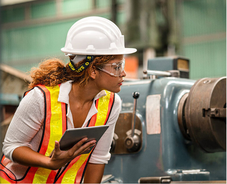 Woman in factory