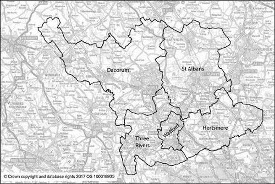 Map - Area to be covered by the Joint Strategic Plan