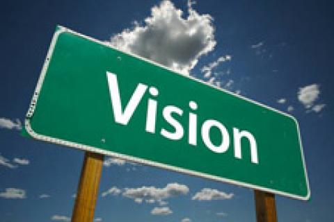 Sign saying 'vision'