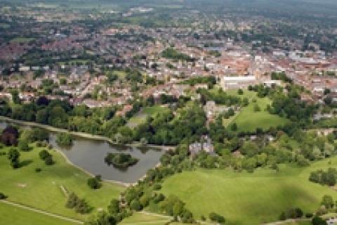 St Albans from the air