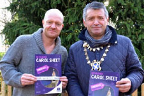 Jake Wood and St Albans Mayor, Cllr Salih Gaygusuz 