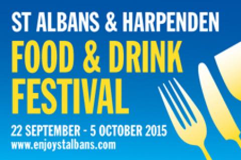 Poster for St Albans and Harpenden Food & Drink Festival