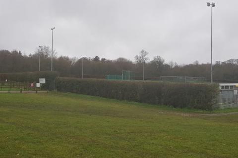 The area earmarked for new tennis courts