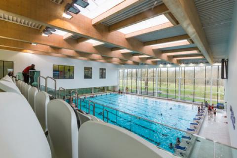 View from the public gallery at Westminster Lodge Leisure Centre