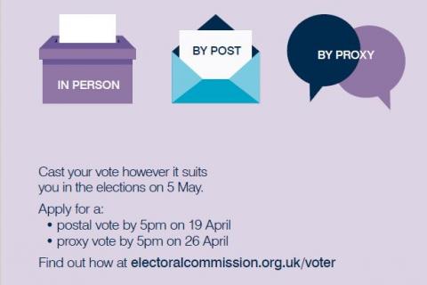 Voting information poster