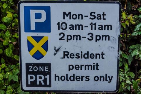 Parking sign