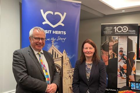 Cllr Chris White and Chief Executive Amanda Foley