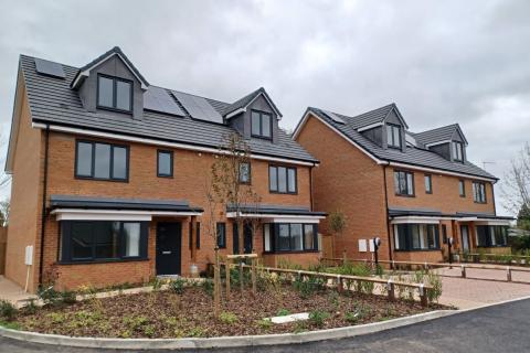 Four new Council homes at Viking Close, Harpenden, a former garage site