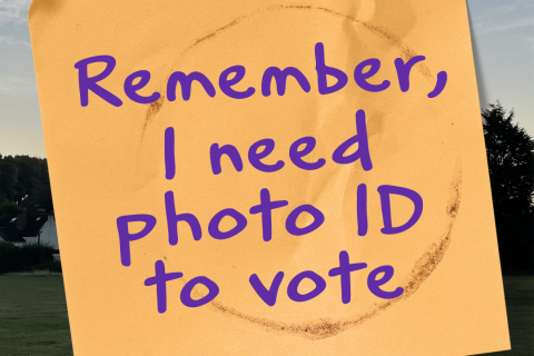 Poster on photo ID for voting