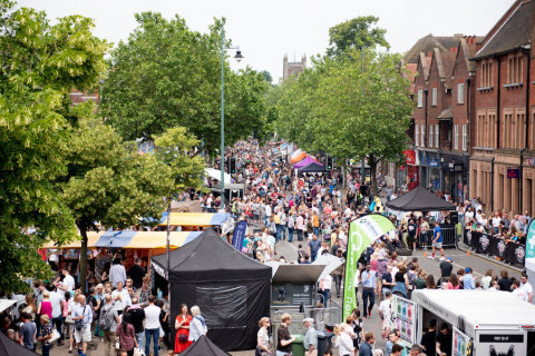 Scene from the 2019 Alban Street Festival