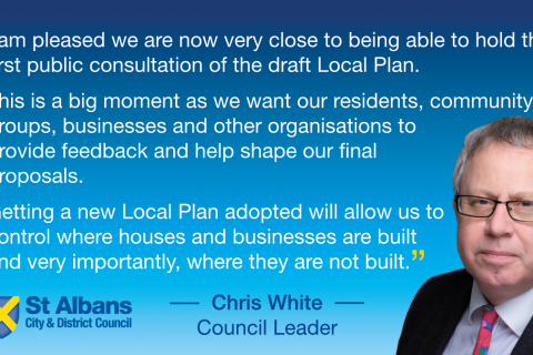 Quote from Cllr Chris White on the Local Plan