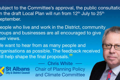 Cllr Chris White quote on the Local Plan