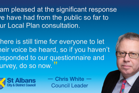 Quote on the Local Plan by Council Leader Chris White