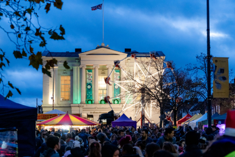 The Christmas Cracker 2023 event in St Albans City Centre